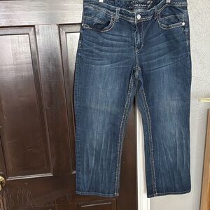 Seven7 Women’s Dark Blue Relaxed Jeans